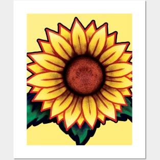 Big Yellow Sunflower Posters and Art